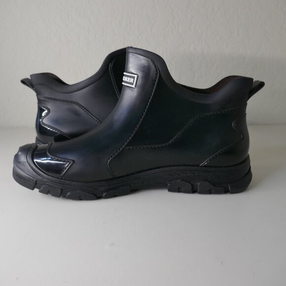 Albicker Black Waterproof Pull-On Ankle Rain Boots 47 EUR Men’s 12-12.5 US - Picture 7 of 12